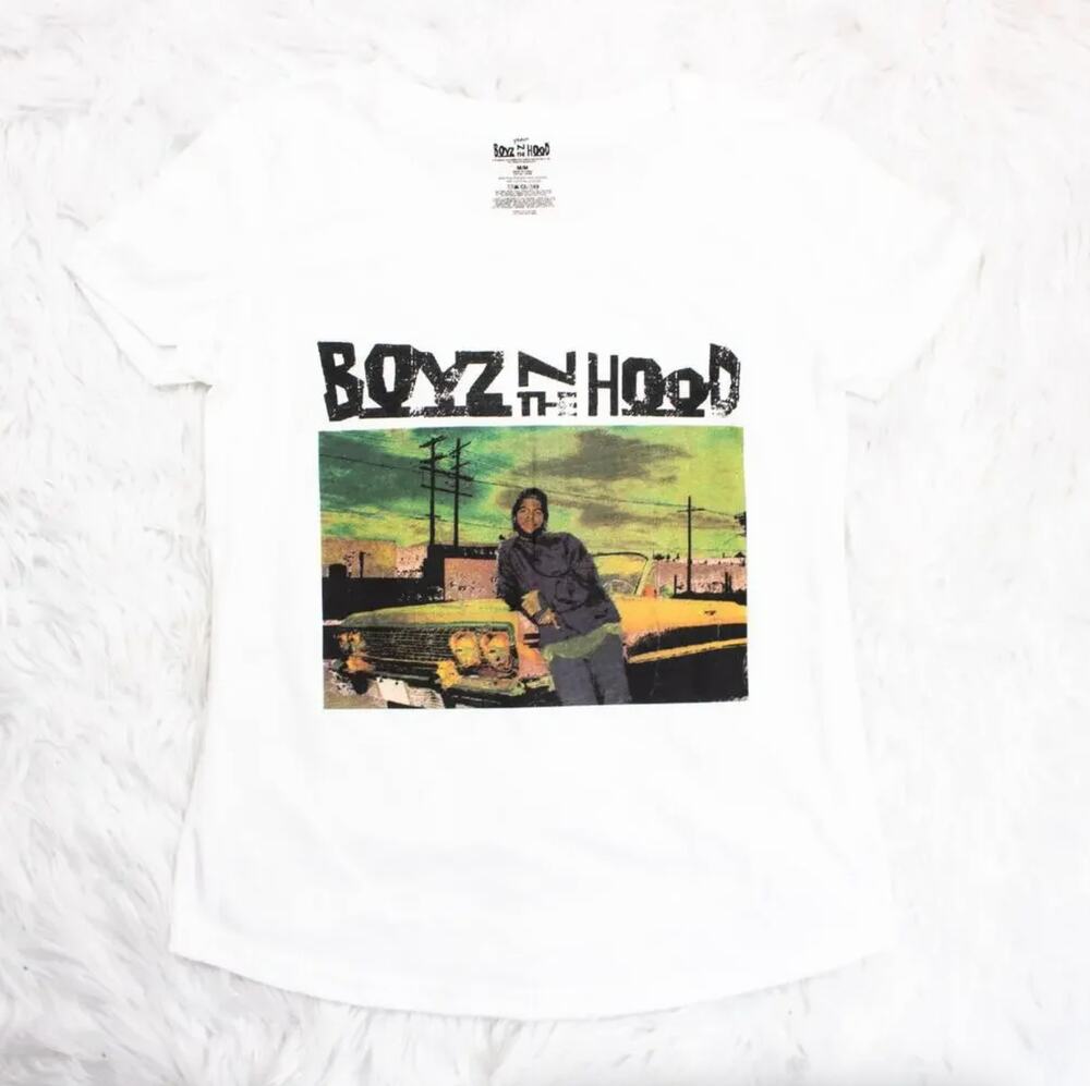 Boyz N The Hood T Shirt White Tee Women Large Licensed Band Hip Hop Merch Music